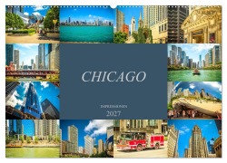 Cover-Bild zum Titel 'Chicago Impressionen (Wandkalender 2027 DIN A2 quer), CALVENDO Monatskalender' von 'Dirk Meutzner'