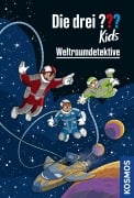 Cover-Bild zum Titel 'Die drei ??? Kids, Weltraumdetektive (drei Fragezeichen Kids)' von 'Boris Pfeiffer, Ulf Blanck'