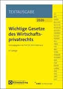 Cover-Bild zum Titel 'Wichtige Gesetze des Wirtschaftsprivatrechts' von ''