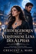 Cover-Bild zum Titel 'Wiedergeboren als die verworfene Luna des Alphas' von 'Crescent A. Mark'