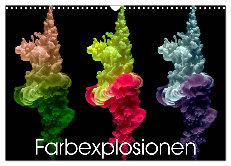 Farbexplosionen (Wandkalender 2026 DIN A3 quer), CALVENDO Monatskalender - Immephotography Immephotography