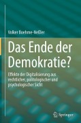 Cover-Bild zum Titel 'Das Ende der Demokratie?' von 'Volker Boehme-Neßler'