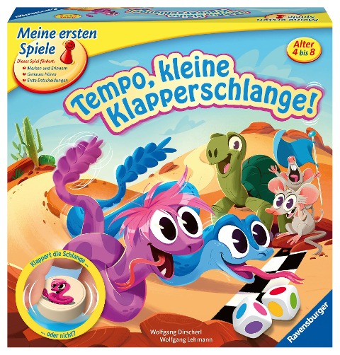 Tempo, kleine Klapperschlange! - Kinderspiel ab 4 Jahre - Wolfgang Dirscherl, Wolfgang Lehmann