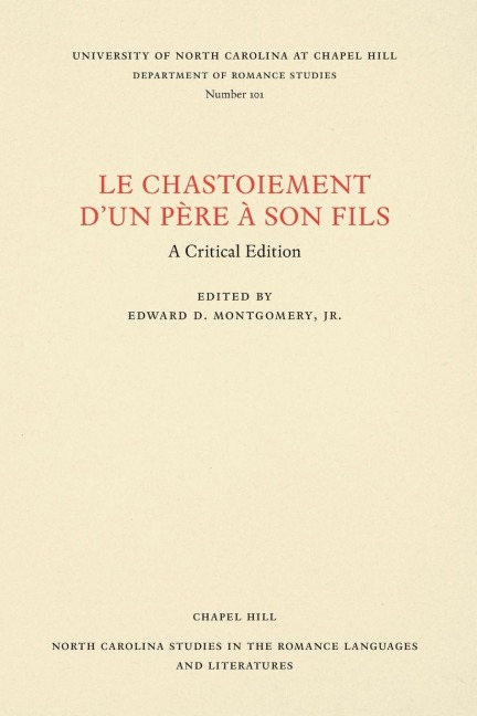 Le Chastoiement d'un père à son fils - Petrus Alphonsi