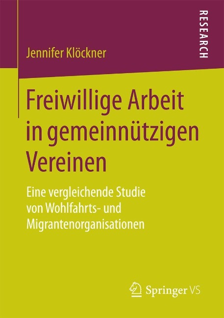 Freiwillige Arbeit in gemeinnützigen Vereinen - Jennifer Klöckner