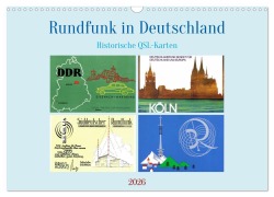 Cover-Bild zum Titel 'Rundfunk in Deutschland - Historische QSL-Karten (Wandkalender 2026 DIN A3 quer), CALVENDO Monatskalender' von 'Henning von Löwis of Menar'