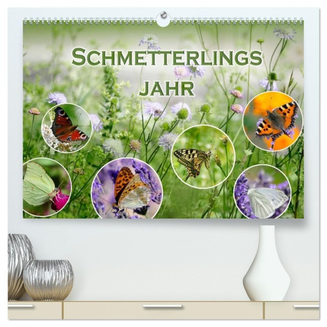 Schmetterlingsjahr (hochwertiger Premium Wandkalender 2026 DIN A2 quer), Kunstdruck in Hochglanz - Christine B-B Müller