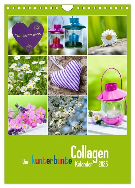 Der kunterbunte Collagen Kalender (Wandkalender 2025 DIN A4 hoch), CALVENDO Monatskalender - Judith Dzierzawa