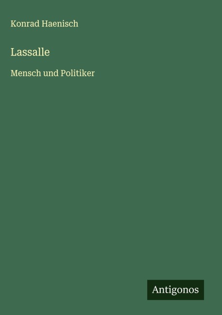 Lassalle - Konrad Haenisch