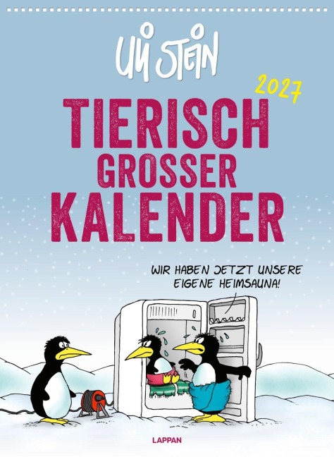 Uli Stein Tierisch großer Kalender 2027: Monatskalender für die Wand im Großformat - Uli Stein
