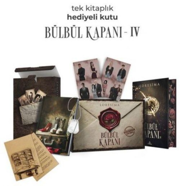 Bülbül Kapani 4 Hediyeli, Tekli Kutu, Ciltli, Yan Boyamali - Loresima
