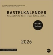 Cover-Bild zum Titel 'Premium-Bastelkalender gold groß 2026' von ''