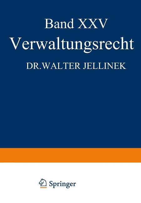 Verwaltungsrecht - Walter Jellinek