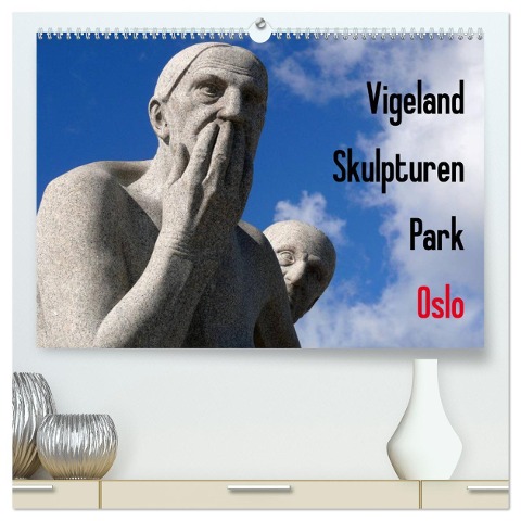 Vigeland Skulpturen Park Oslo (hochwertiger Premium Wandkalender 2025 DIN A2 quer), Kunstdruck in Hochglanz - Lucy M. Laube