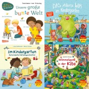 Cover-Bild zum Titel 'Maxi-Pixi-Box 95: Neues aus dem Kindergarten (4x5 Exemplare)' von 'Lappan'
