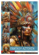 Cover-Bild zum Titel 'Fantasy-Azteken. Mesoamerikanische Krieger einer Hochkultur (Wandkalender 2026 DIN A2 hoch), CALVENDO Monatskalender' von 'Rose Hurley'
