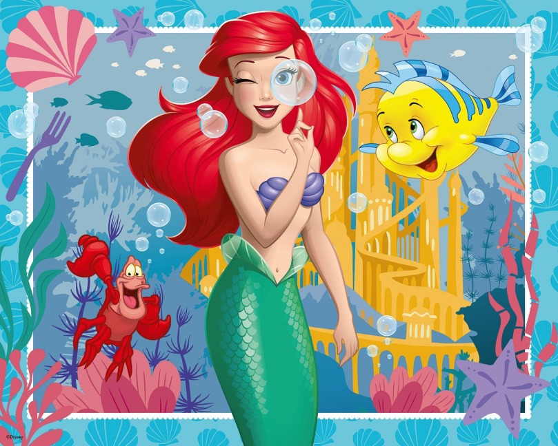 Kinderpuzzle 48 Teile - Disney Prinzessinnen - Prinzessin Arielle - 