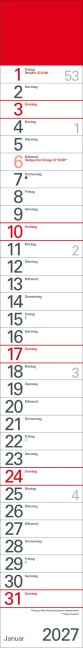 Streifenplaner Rot 2027 - 