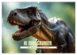 KI Dinosaurier - Herrscher der Lüfte, Land und Meer (Wandkalender 2026 DIN A2 quer), CALVENDO Monatskalender - Claudia Schimmack