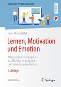 Cover-Bild zum Titel 'Lernen, Motivation und Emotion' von 'Peter Michael Bak'