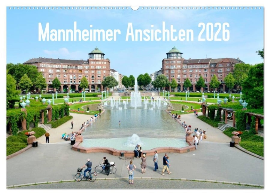 Mannheimer Ansichten 2026 (Wandkalender 2026 DIN A2 quer), CALVENDO Monatskalender - Alessandro Tortora