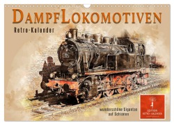 Cover-Bild zum Titel 'Dampflokomotiven - wunderschöne Giganten auf Schienen (Wandkalender 2026 DIN A3 quer), CALVENDO Monatskalender' von 'Peter Roder'