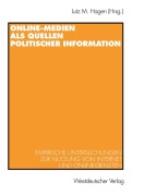 Cover-Bild zum Titel 'Online-Medien als Quellen politischer Information' von ''