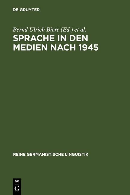Sprache in den Medien nach 1945 - 