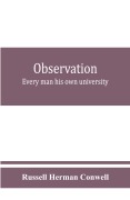 Cover-Bild zum Titel 'Observation' von 'Russell Herman Conwell'