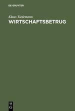 Wirtschaftsbetrug - Klaus Tiedemann