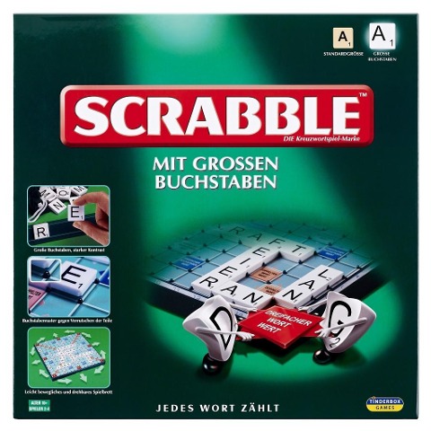 Scrabble mit großen Buchstaben - 