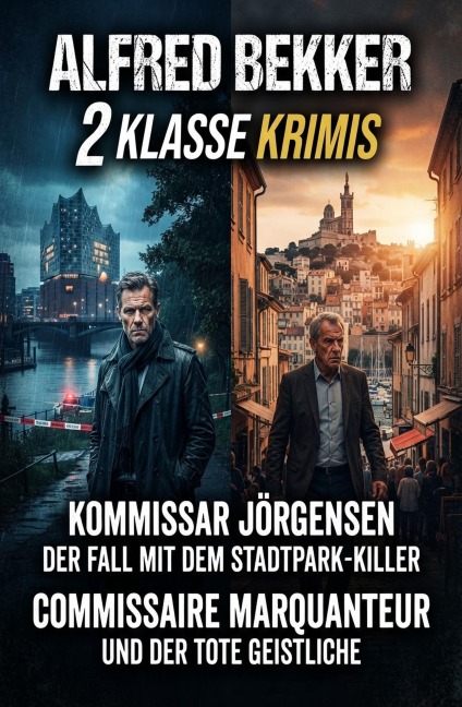 2 Klasse Krimis: Kommissar Jörgensen - Der Fall mit dem Stadtpark-Killer / Commissaire Marquanteur und der tote Geistliche - Alfred Bekker