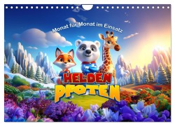 Cover-Bild zum Titel 'Heldenpfoten: Monat für Monat im Einsatz (Wandkalender 2026 DIN A4 quer), CALVENDO Monatskalender' von 'Artefacti Artefacti'
