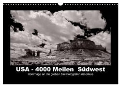 Cover-Bild zum Titel 'USA - 4000 Meilen Südwest Hommage an die großen SW-Fotografen Amerikas (Wandkalender 2026 DIN A3 quer), CALVENDO Monatskalender' von 'Winfried Winkler'
