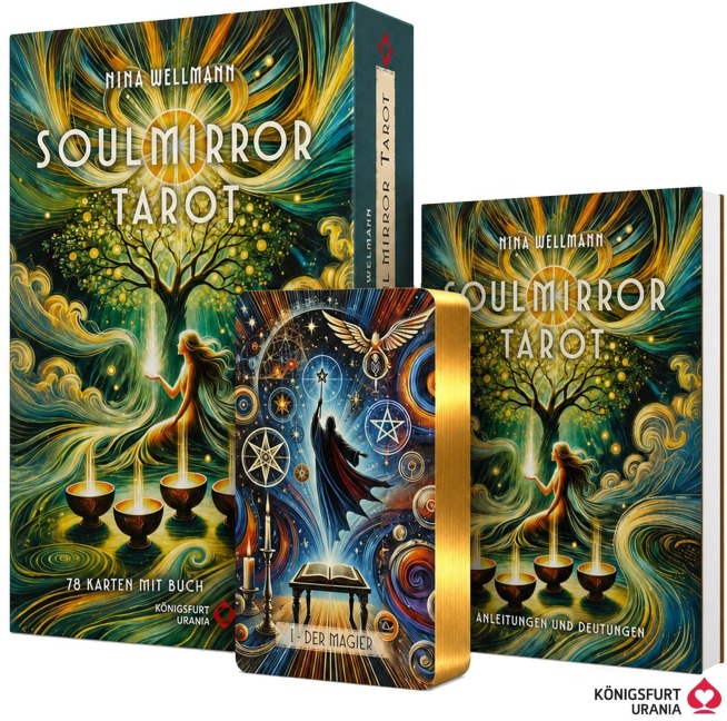 Soulmirror Tarot - 78 Karten mit Buch - (Soul Path, sensitive Tarotkarten) - Nina Wellmann