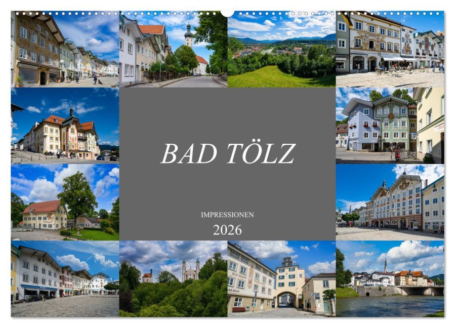 Bad Tölz Impressionen (Wandkalender 2026 DIN A2 quer), CALVENDO Monatskalender - Dirk Meutzner
