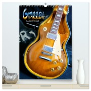 Gitarren backstage (hochwertiger Premium Wandkalender 2025 DIN A2 hoch), Kunstdruck in Hochglanz - Renate Bleicher