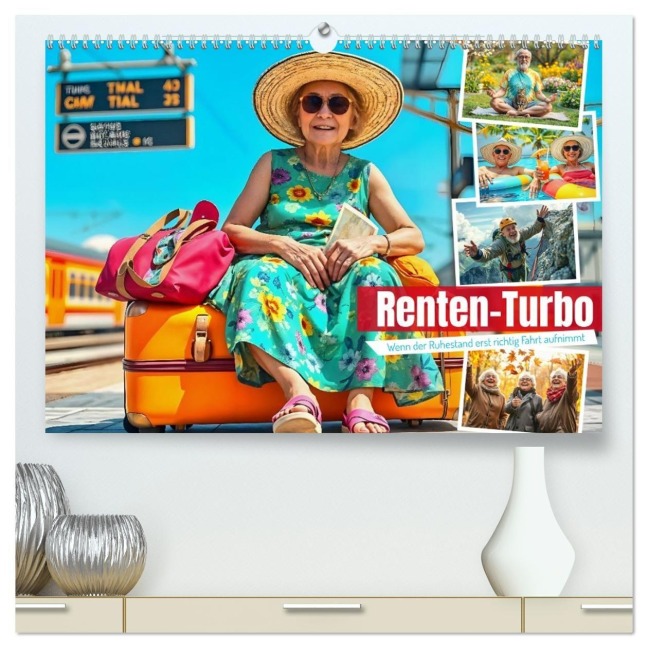Renten-Turbo. Wenn der Ruhestand erst richtig Fahrt aufnimmt (hochwertiger Premium Wandkalender 2026 DIN A2 quer), Kunstdruck in Hochglanz - Fred Schimak