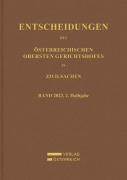 Cover-Bild zum Titel 'Entscheidungen des Obersten Gerichtshofes in Zivilsachen' von ''