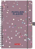 Brunnen 1070290015 Buchkalender Familienplaner (2025) "Confetti"| 2 Seiten = 1 Woche| A5| 192 Seiten| Hardcover| bunt - 