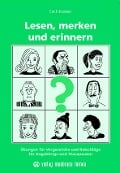 Cover-Bild zum Titel 'Lesen, merken und erinnern' von 'Kasten Erich'