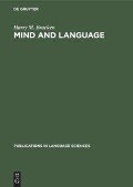 Mind and language - Harry M. Bracken