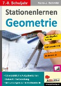 Cover-Bild zum Titel 'Stationenlernen Geometrie / Klasse 7-8' von 'Hans. -J. Schmidt'