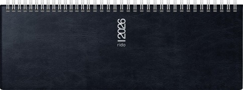 Cover-Bild zum Titel 'rido/idé 7036142906 | Querterminbuch Mod. septant 2026 | 305×105 mm, Kunststoff, schwarz' von ''