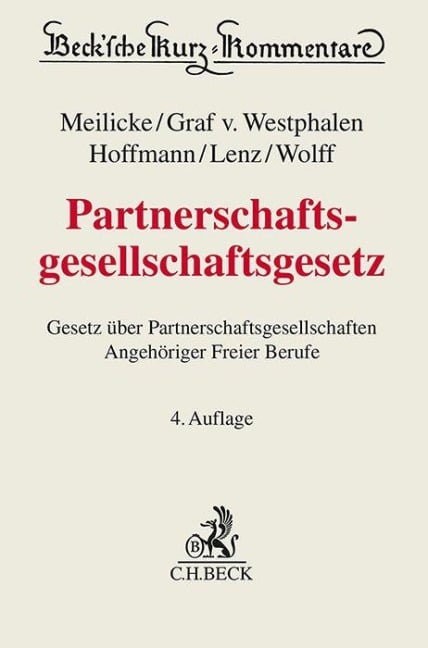 Partnerschaftsgesellschaftsgesetz. PartGG - 