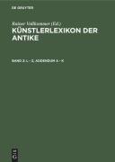 Cover-Bild zum Titel 'L - Z, Addendum A - K' von ''