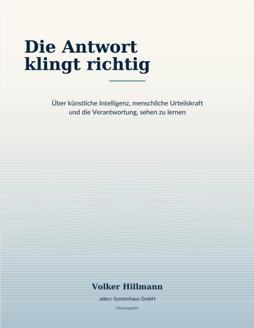 Die Antwort klingt richtig - Volker Hillmann