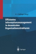 Cover-Bild zum Titel 'Effizientes Informationsmanagement in dezentralen Organisationsstrukturen' von ''