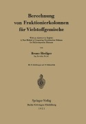 Cover-Bild zum Titel 'Berechnung von Fraktionierkolonnen für Vielstoffgemische' von 'Bruno Riediger'
