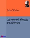 Cover-Bild zum Titel 'Agrarverhältnisse im Altertum' von 'Max Weber'